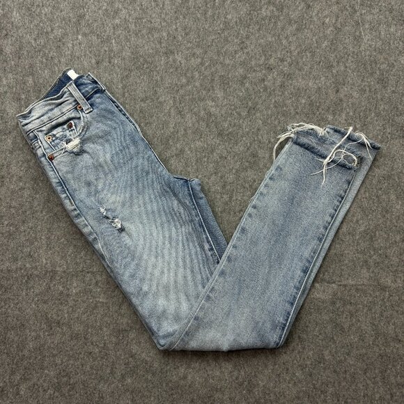 pistola Denim - Pistola Cara High Rise Vintage Skinny Jeans Women's Size 24 Distressed Denim